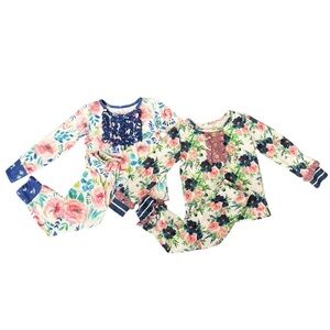 Cheeky Plum Girls outfit set of 2 18-24M
